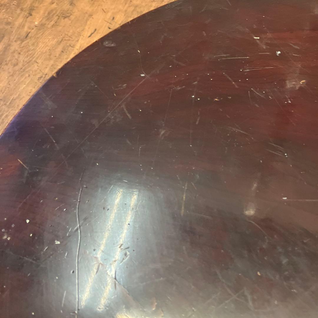 昭和レトロ 当時物 古家具 木製 テーブル 座卓 円卓 ちゃぶ台 ビンテージ