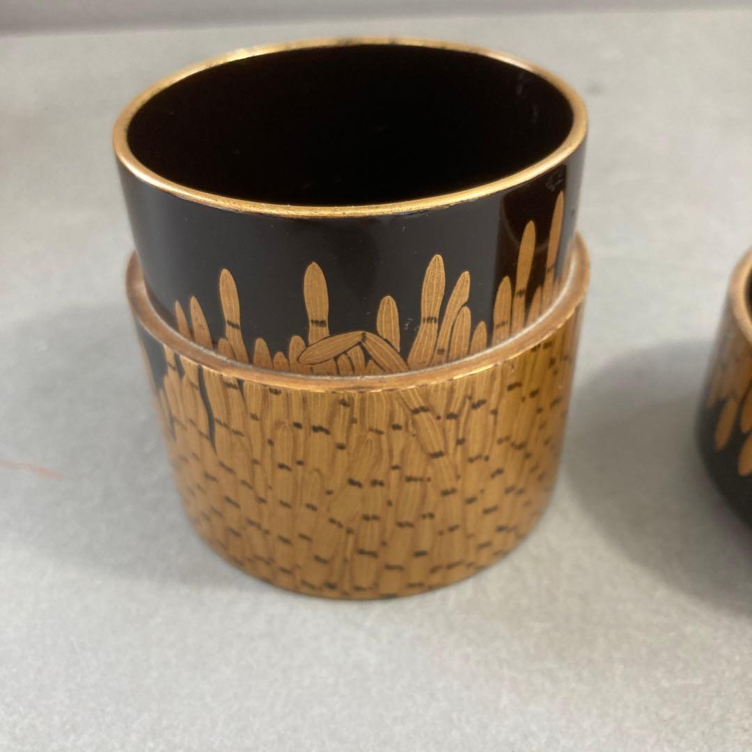 茶道具　￼棗　楽只斎好　木賊面中次　葆光斎書付　共箱　S103NT