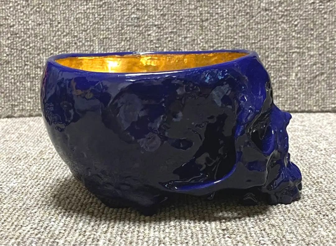 丸岡和吾 髑髏 お茶碗