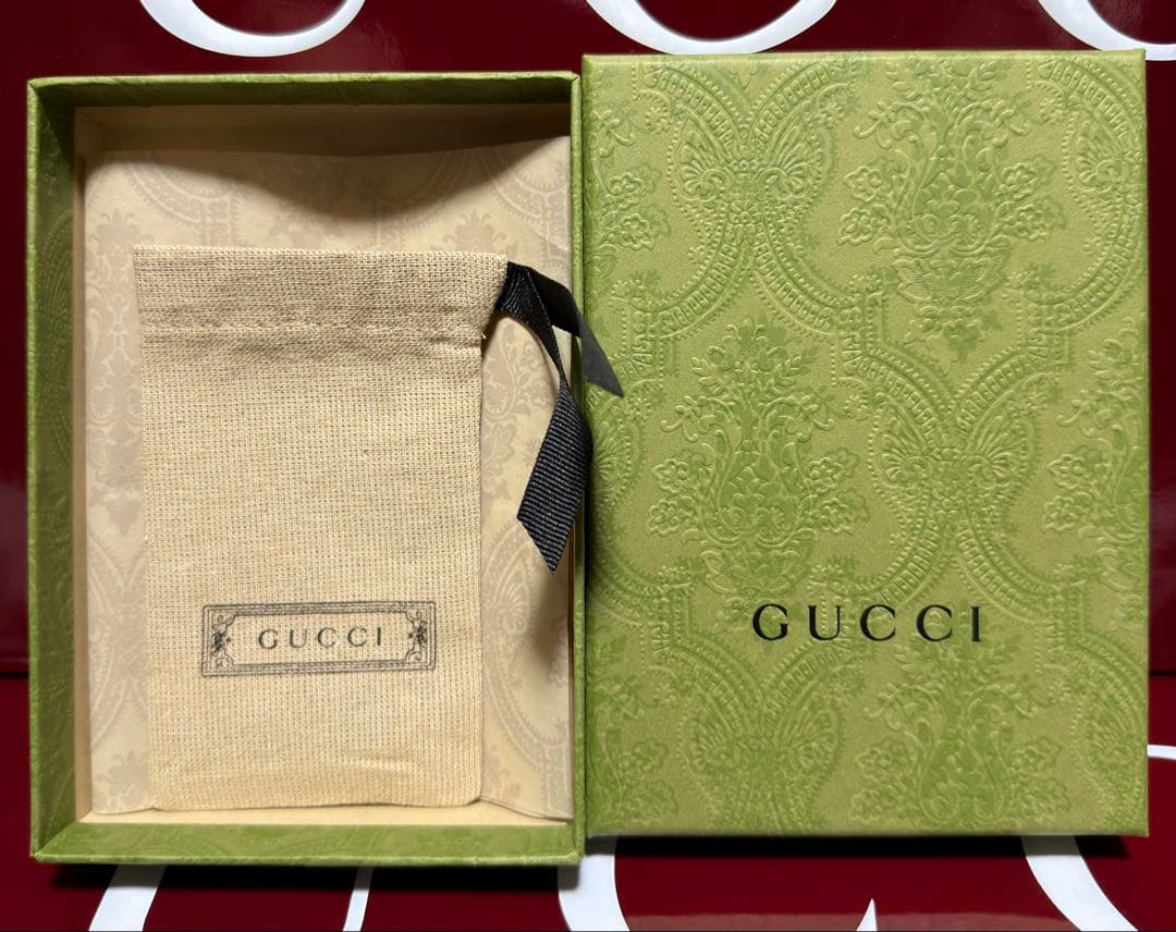 新品 GUCCI GG＆ビー エングレービング スリム リング 23号 4mm