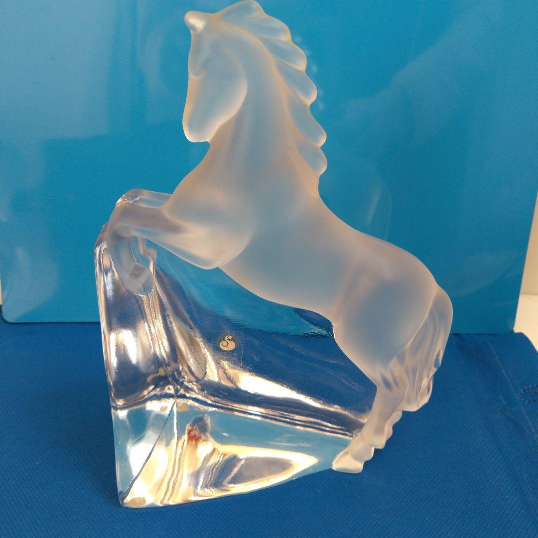 佐々木ガラス☆馬の形状のクリスタルガラス
