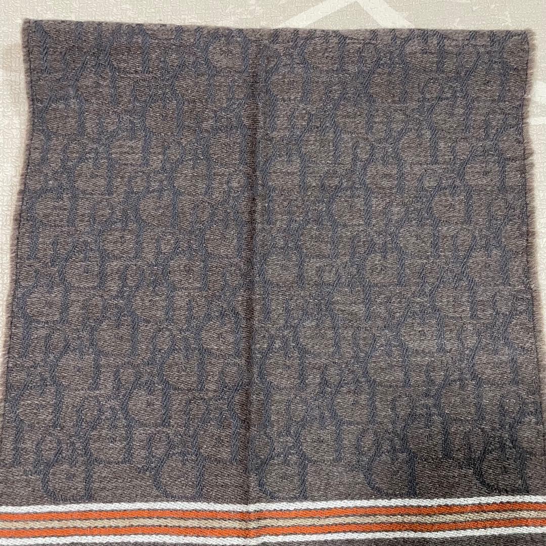 【美品】 DIOR クリスチャンディオール　トロッター　オブリーク　マフラーw6