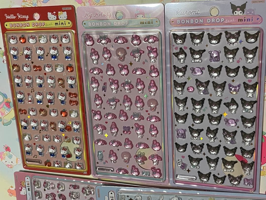 サンリオ ボンボンドロップシール mini 6種セット　国内正規品