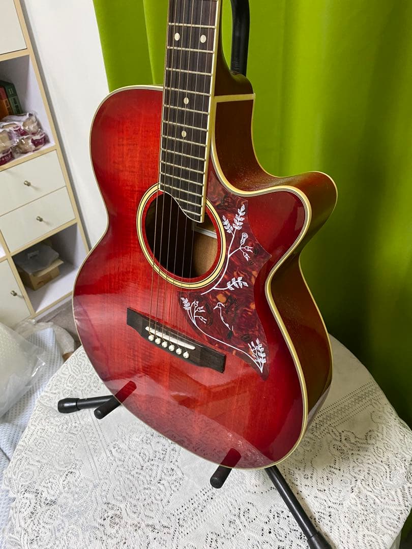 メ*1様 極上美品　ハミングバードK Garage エレアコ　音出し良好　アコギ