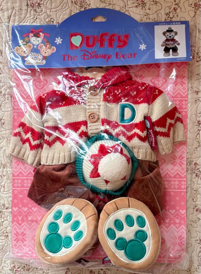 新品 未開封 ダッフィー シェリーメイ ジェラトーニ クリスマス コスチューム