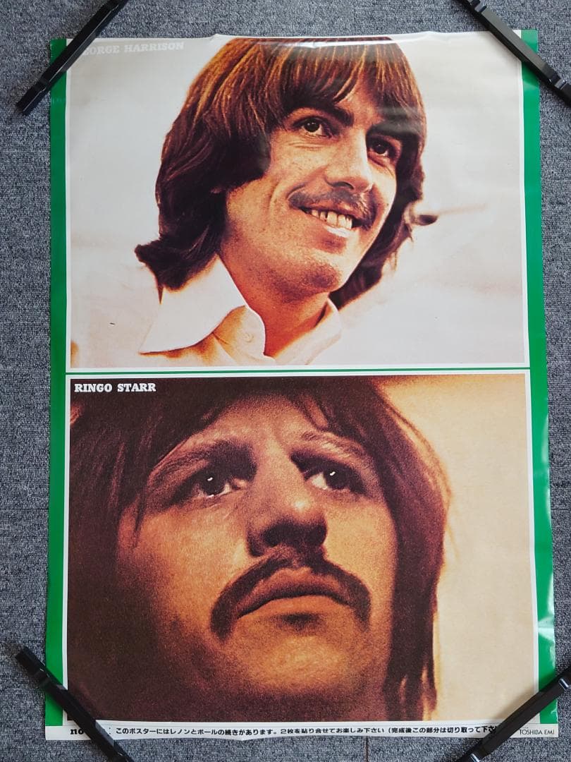 【未使用】 ビートルズ 2枚組 ロングタイプ ビッグポスター 店舗用 レア 希少