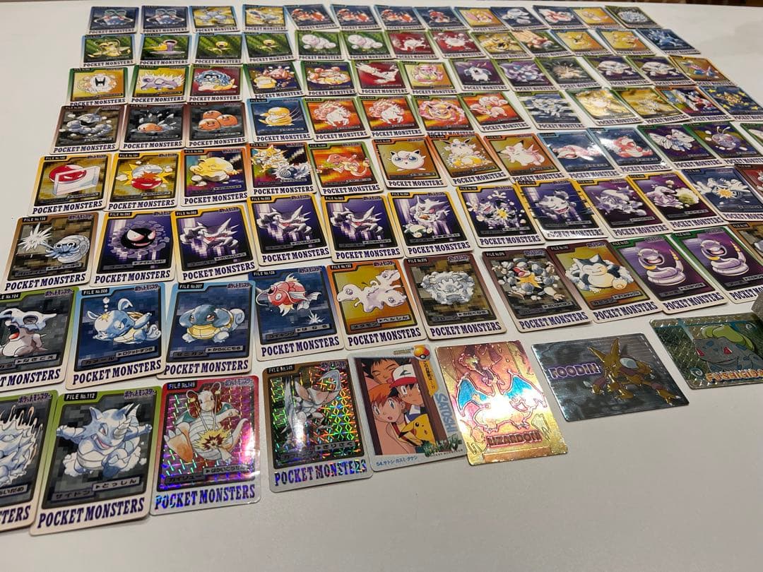 【希少品】ポケモンカードダス96枚 meiji ポケモンカード3枚+ファイル