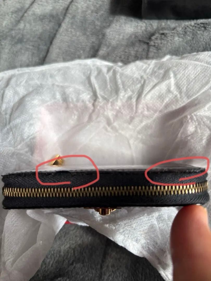 セリーヌ ケース SHEFFIELD 黒・茶×ゴールド金具