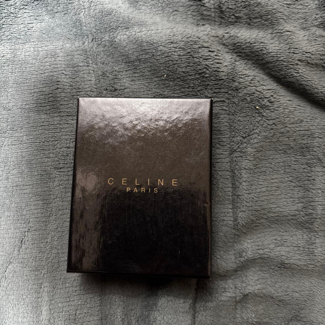 セリーヌ ケース SHEFFIELD 黒・茶×ゴールド金具