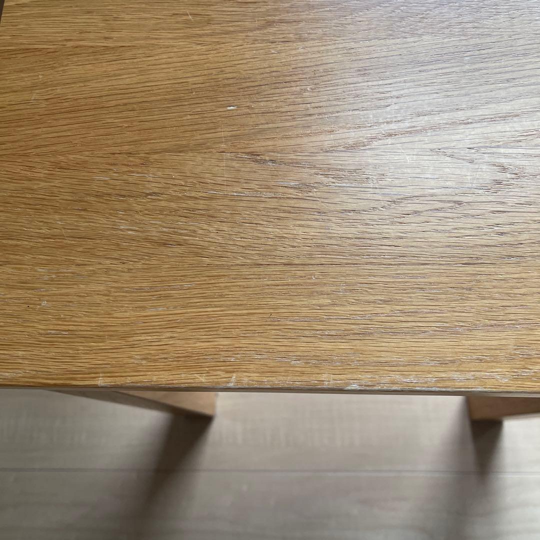 無印良品 オーク無垢材 サイドテーブル ベンチ スツール 椅子 チェア ④