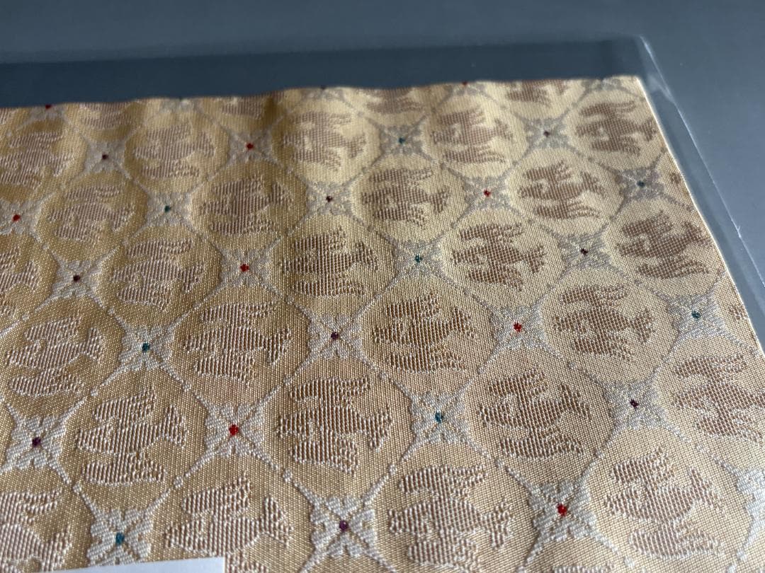 欧鳥花襷文様　名物裂　出服紗（出袱紗・出帛紗・出ぶくさ）No8