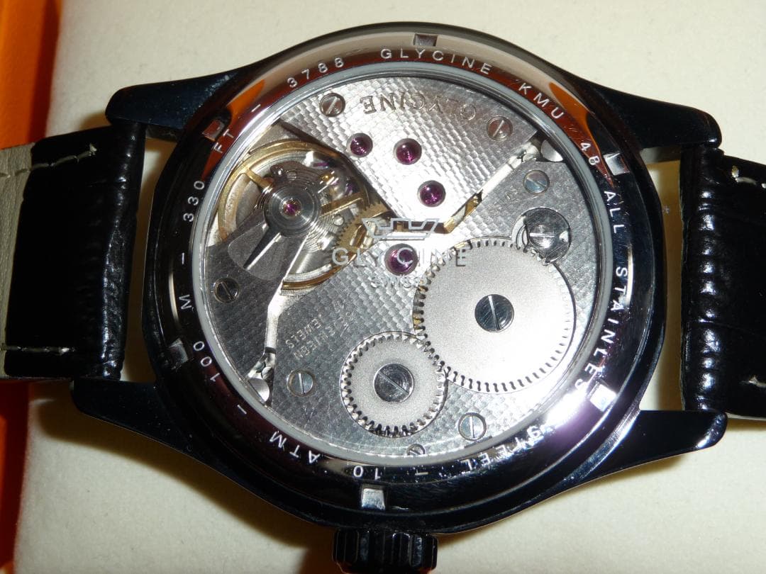 希少美品 グリシン KMU48 手巻き スモールセコンド パイロットモデ