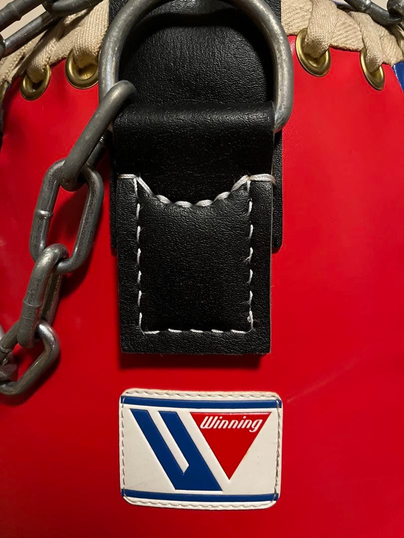 Winning ウイニング　タイミングバッグ　サンドバッグ 赤/青 チェーン付き