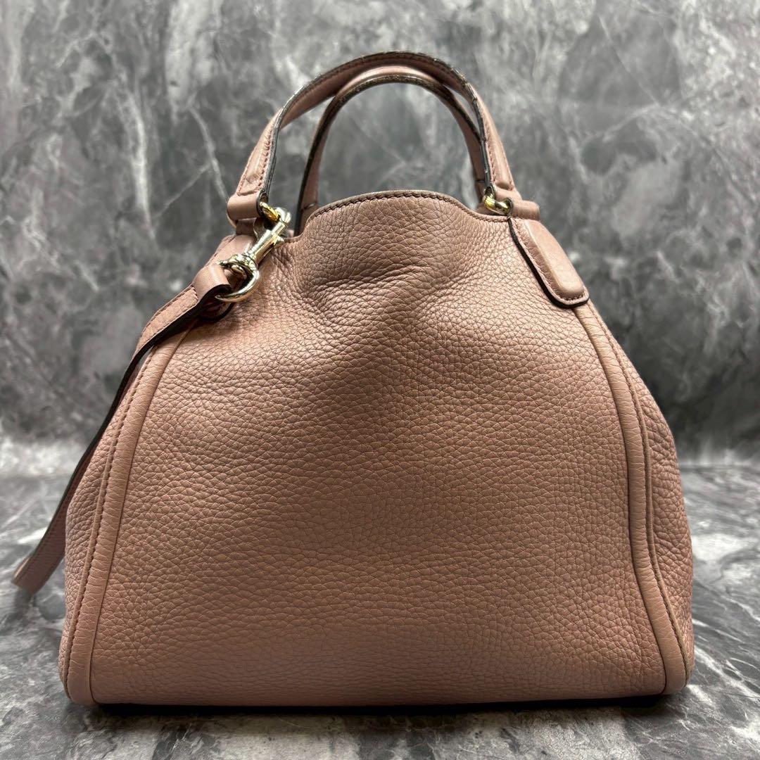 ✨美品✨GUCCI ソーホー 2way ショルダーバッグ ハンド ピンク レザー