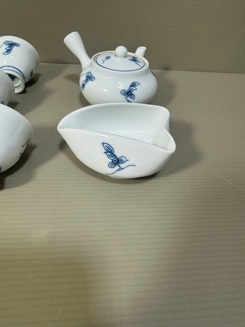 2293 有田焼　畑萬陶苑　茶器セット　急須1客　湯冷し1客　湯呑5客