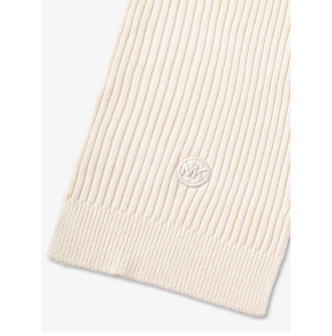 新品 マイケルコース チャーム ビーニースカーフ ニット帽 BOXセット 白系