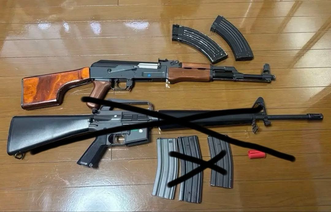 電動ガン　AK-47（木製ストック）ジャンク