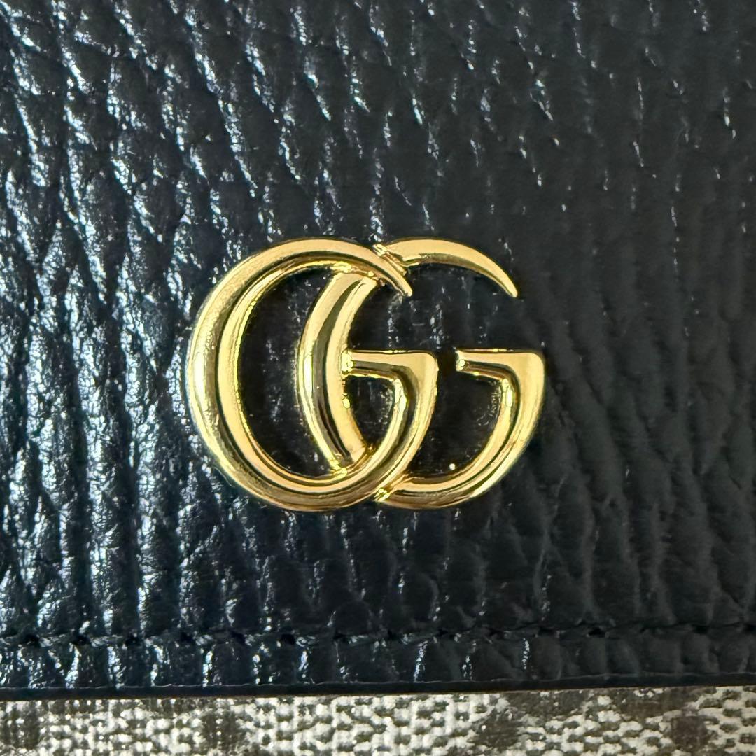 GUCCI ダブルG バイカラー ミディアム ウォレット