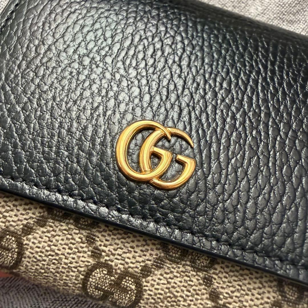 GUCCI ダブルG バイカラー ミディアム ウォレット