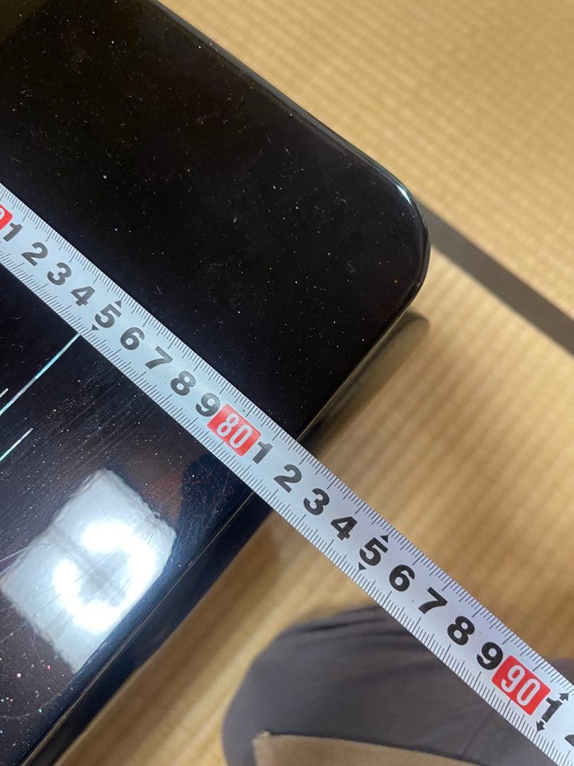 螺鈿細工 鶴 松 木製漆塗り 大型座卓 センターテーブル 貝殻細工 和風座卓