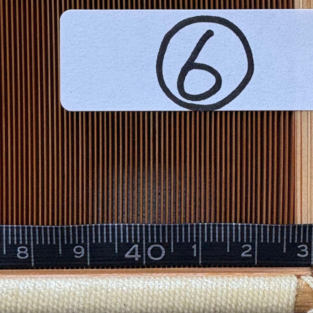 【貴重】⑥竹筬　東京手織機　筬　30羽　機織り　手織り　織器具