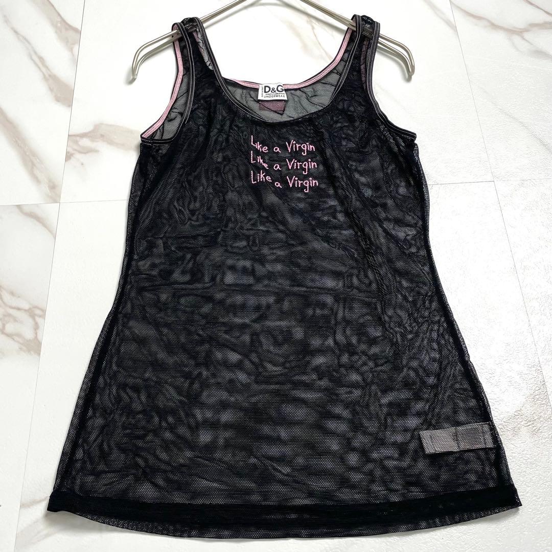 入手困難✨ ドルチェアンドガッバーナ タンクトップ シースルー ブラック
