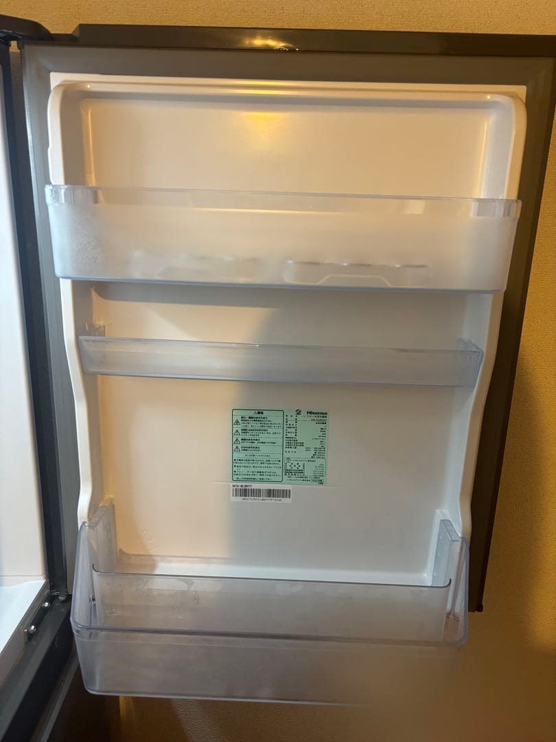 2023年製 Hisense 冷蔵庫 グレー 282L