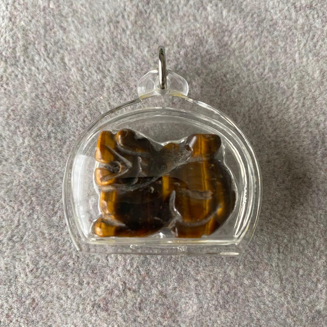 プラクルアン シンハ 獅子 タイガーアイ製 LPオー師 レア 開運 守護 御守り