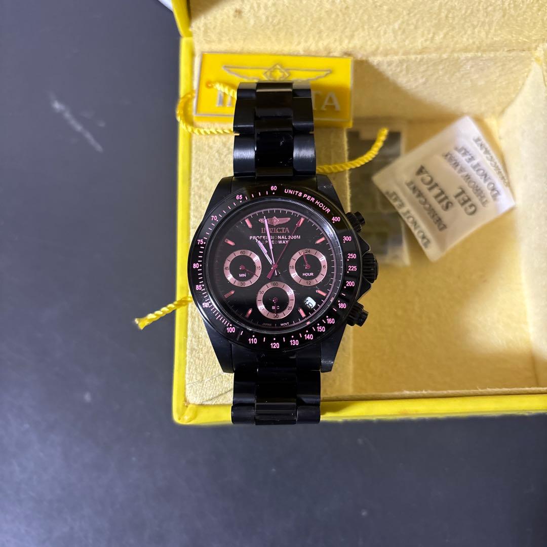 インビクタ 腕時計 Z1773 ブラック/ピンク