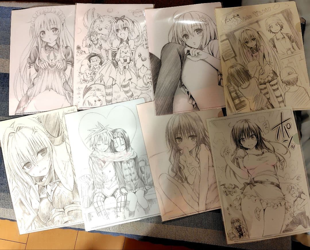 【未使用 未開封】To LOVEる　原画展　クリアファイル　8枚セット