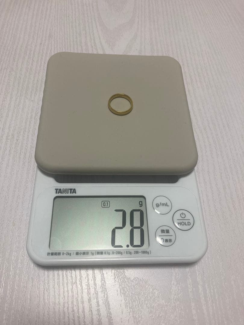 遺品整理18K刻印リング 2.8g