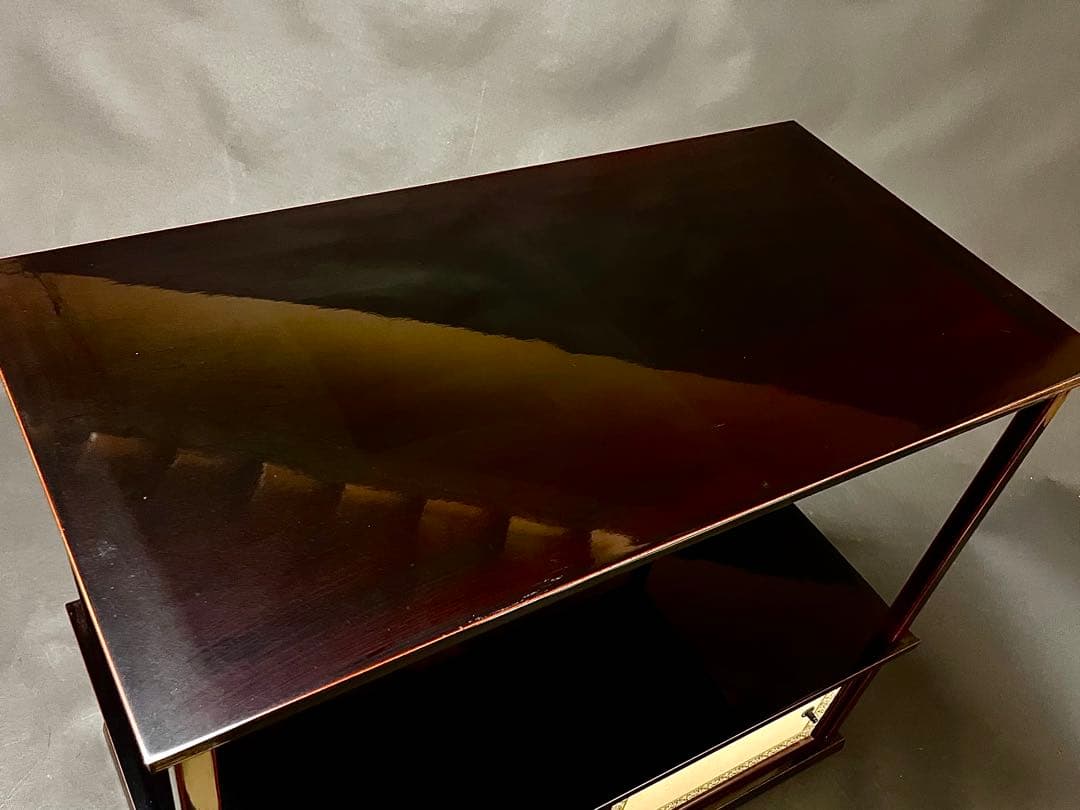 割引❗️「母」 紹鴎棚 武野紹鴎好み 溜塗 組立式 元箱 茶道具 （404F②）