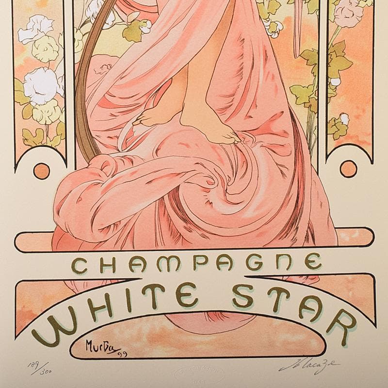 アルフォンス・ミュシャ　シャンパンホワイトスター　189/300　VR8694B