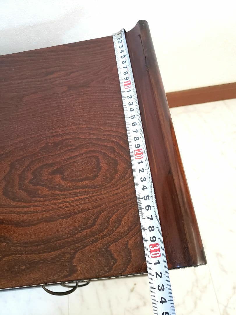 【昭和レトロ】木製家具　和風家具　民芸風　小引き出し　収納棚　木製模様の箪笥