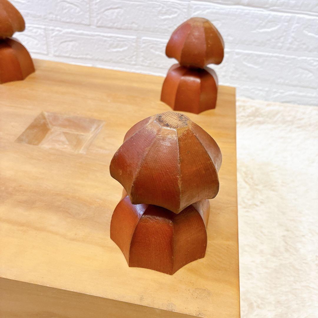 囲碁盤 基盤 板目 木裏 極厚 6寸 へそあり 脚付 高級 骨董 桐箱