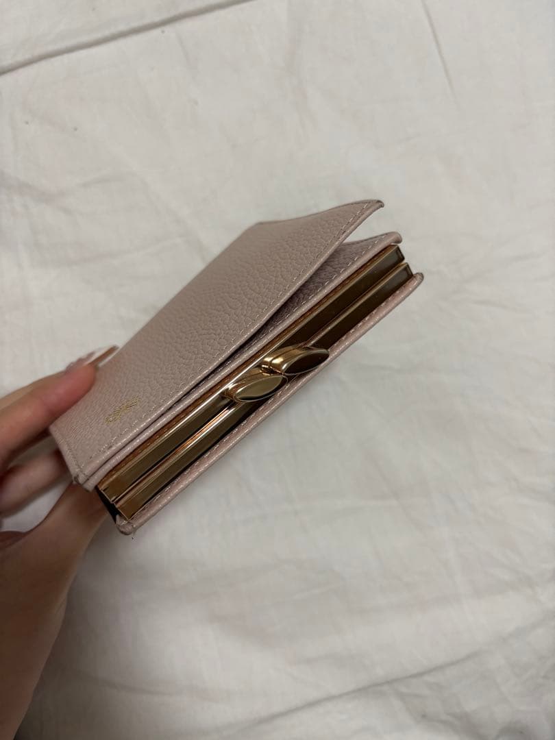 皇居 がま口財布 ピンク ピンクベージュ 限定品