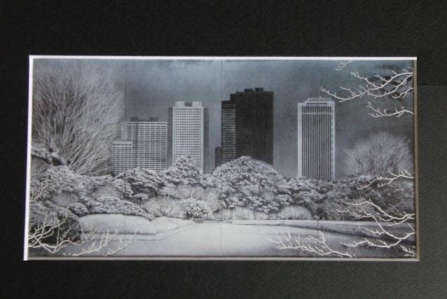 加山又造、【一九八四・東京】、希少な額装用画集より、新品額装付、状態良好