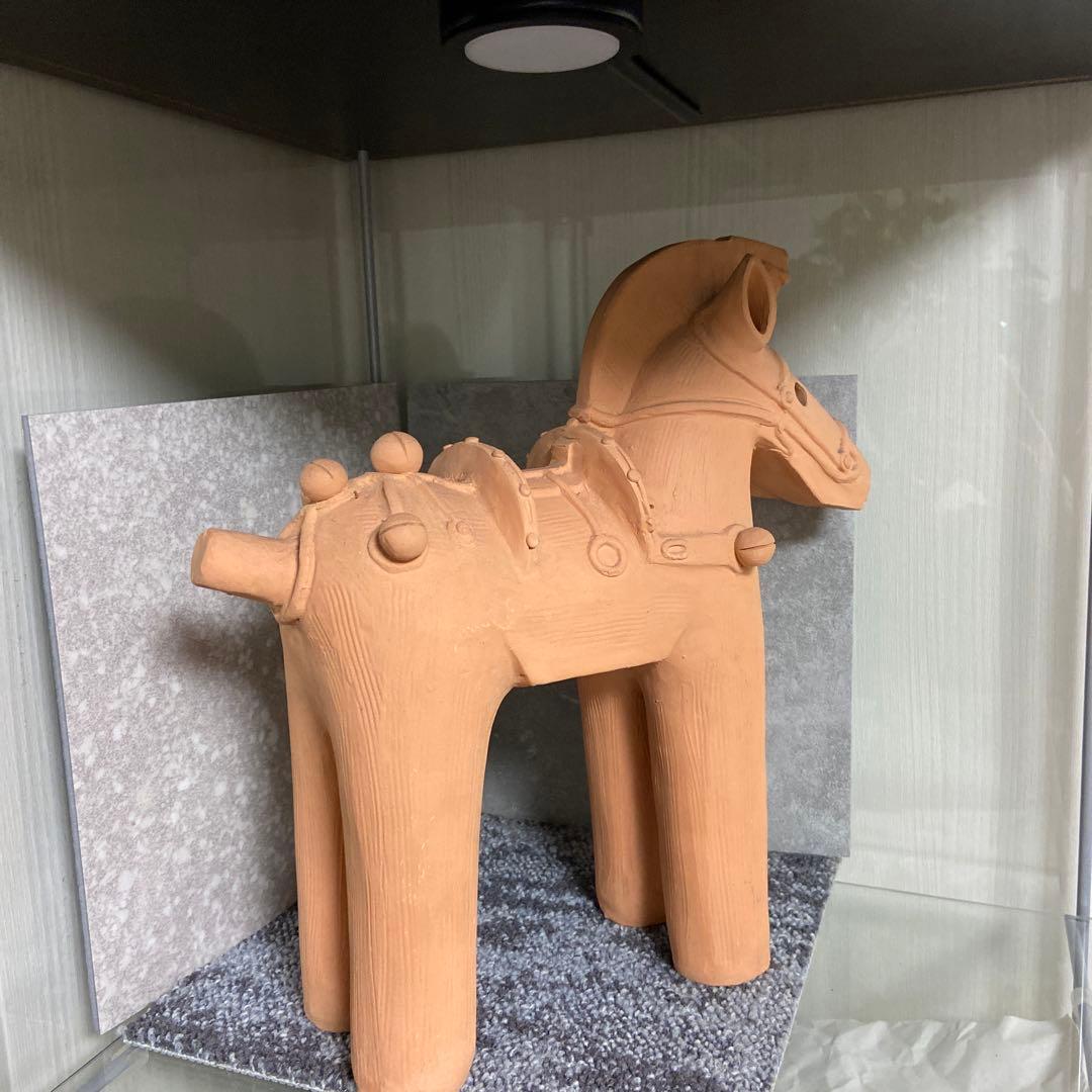 備前焼　馬　午　埴輪　干支　大　30センチ　縁起物　インテリア