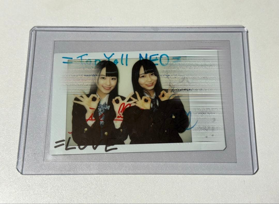 大場花菜 佐々木舞香 サイン入り チェキ