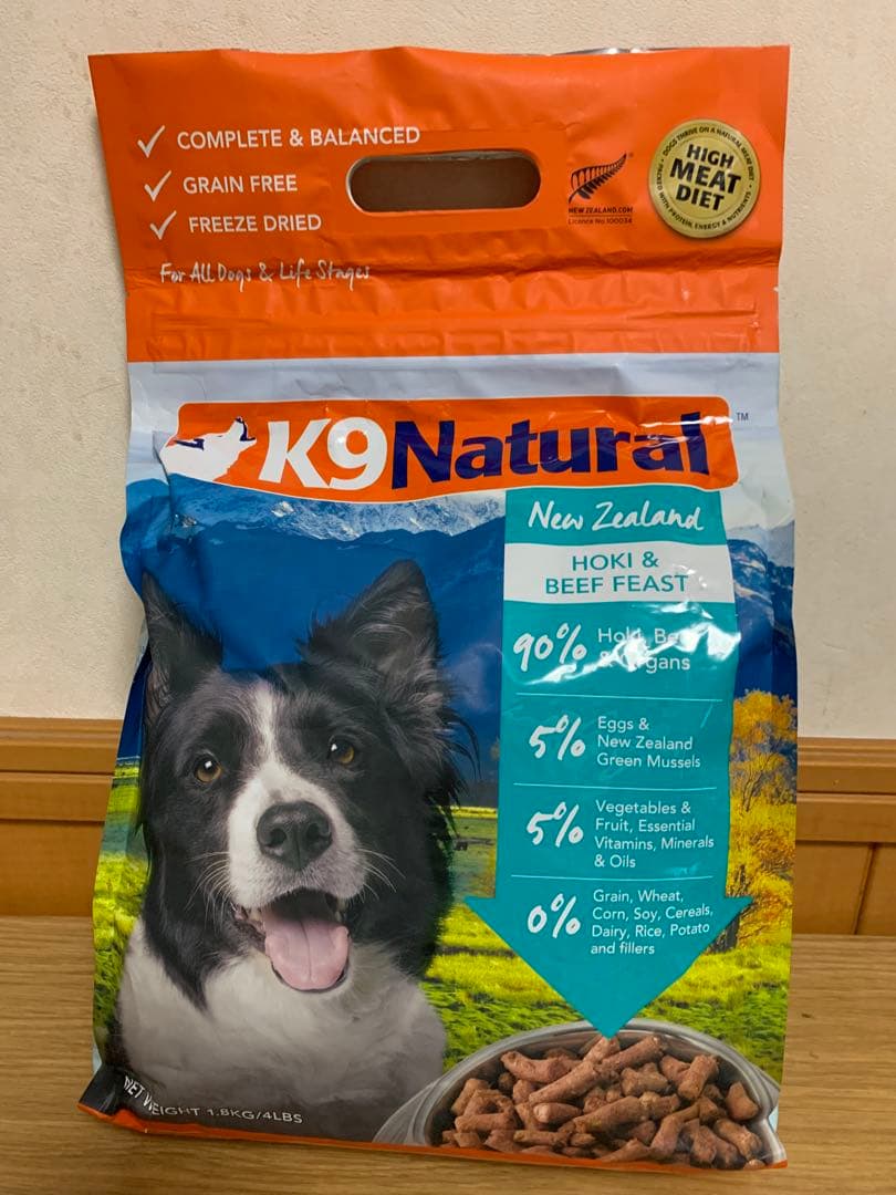 K9 Natural ホキ＆ビーフ 1.8kg