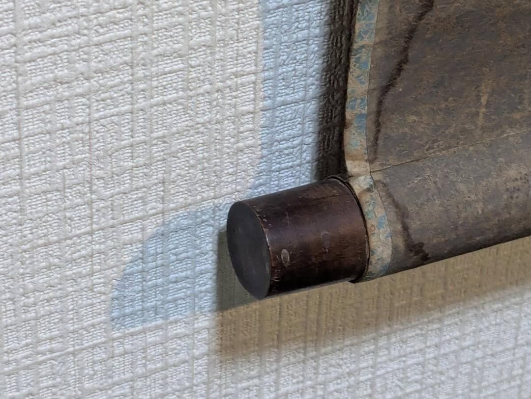 【真作】掛軸　雲嶺幽居図　静謐な墨の世界に浸る一幅　合箱入　T137