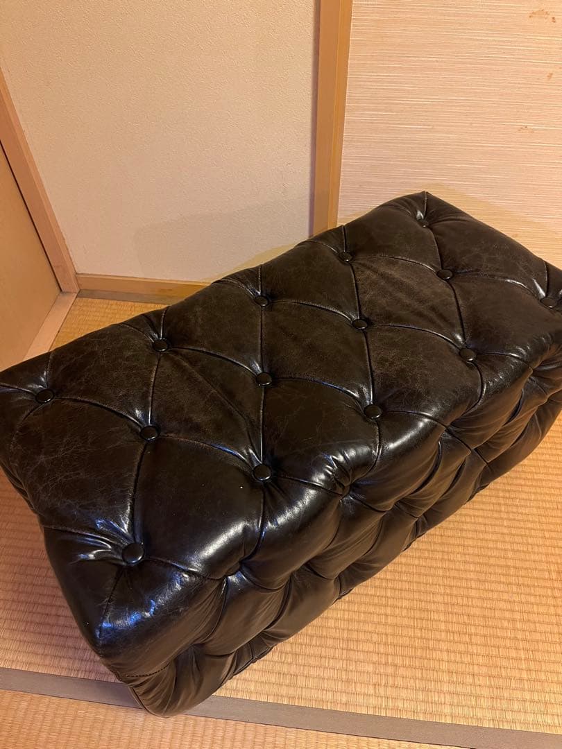 【お値下げ可能】高級 HALO オットマン 黒