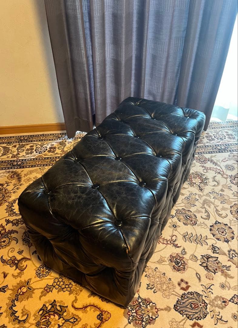 【お値下げ可能】高級 HALO オットマン 黒