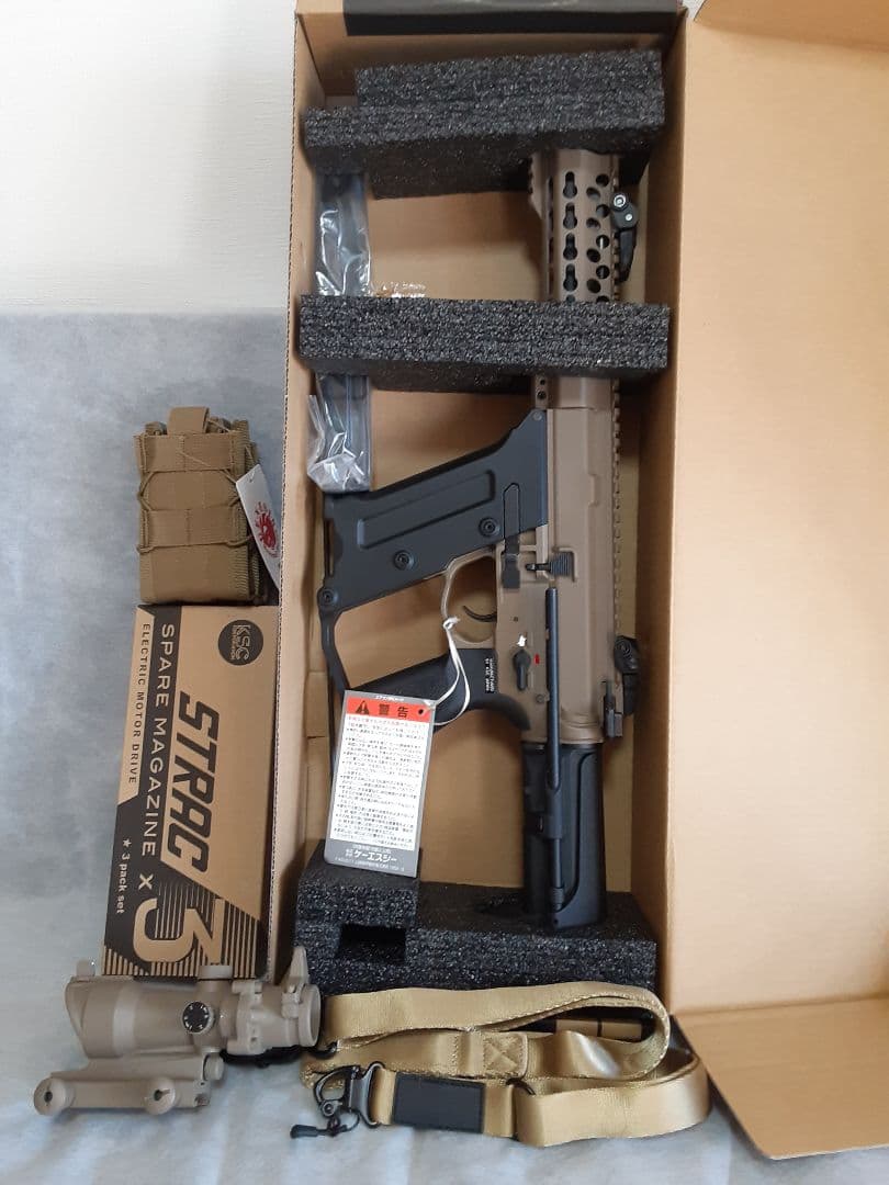 KSC STRAC TEG コンパクト 電動ガン 18歳以上 タンカラー 限定品