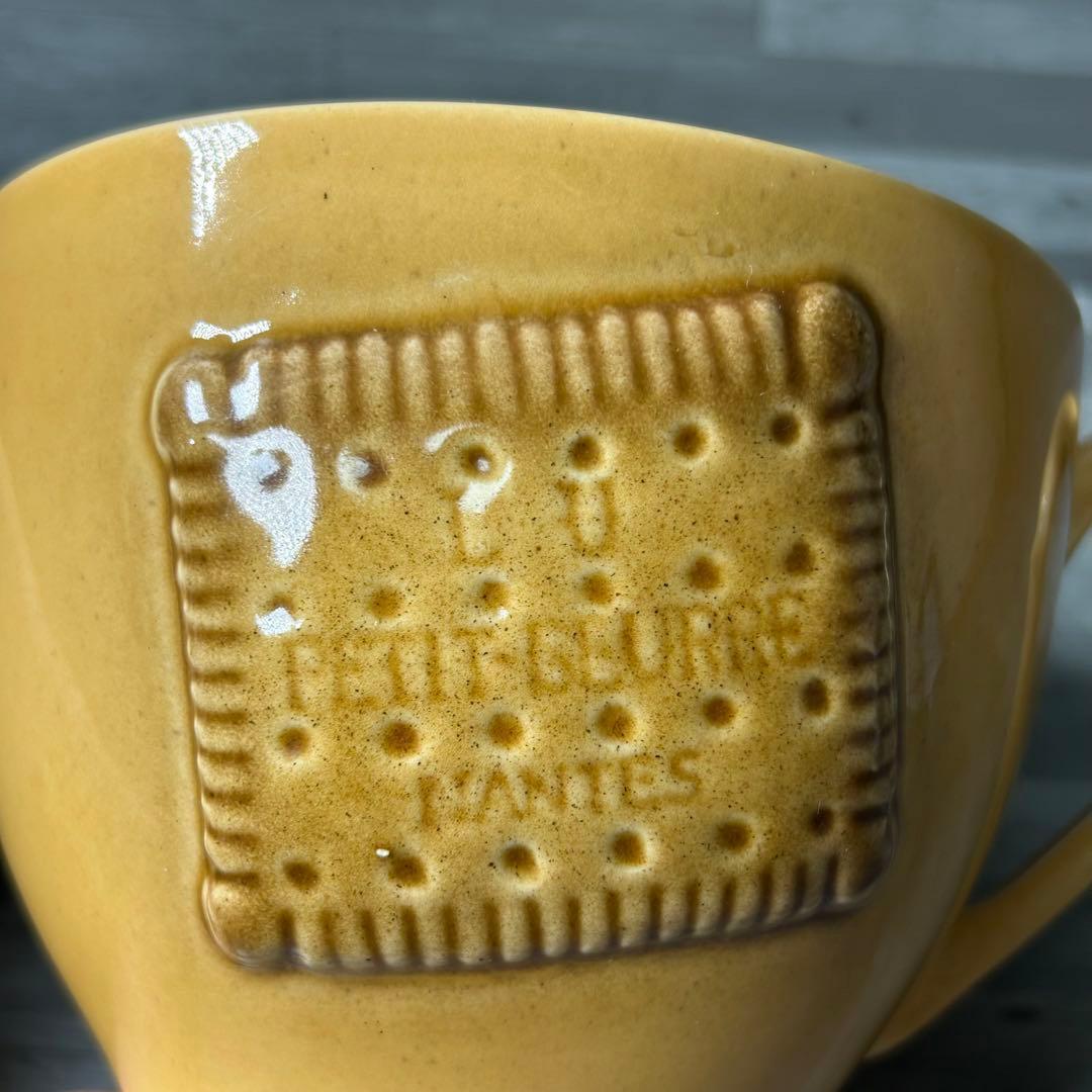 フランス アンティーク LU PETIT BEURRE マグカップ