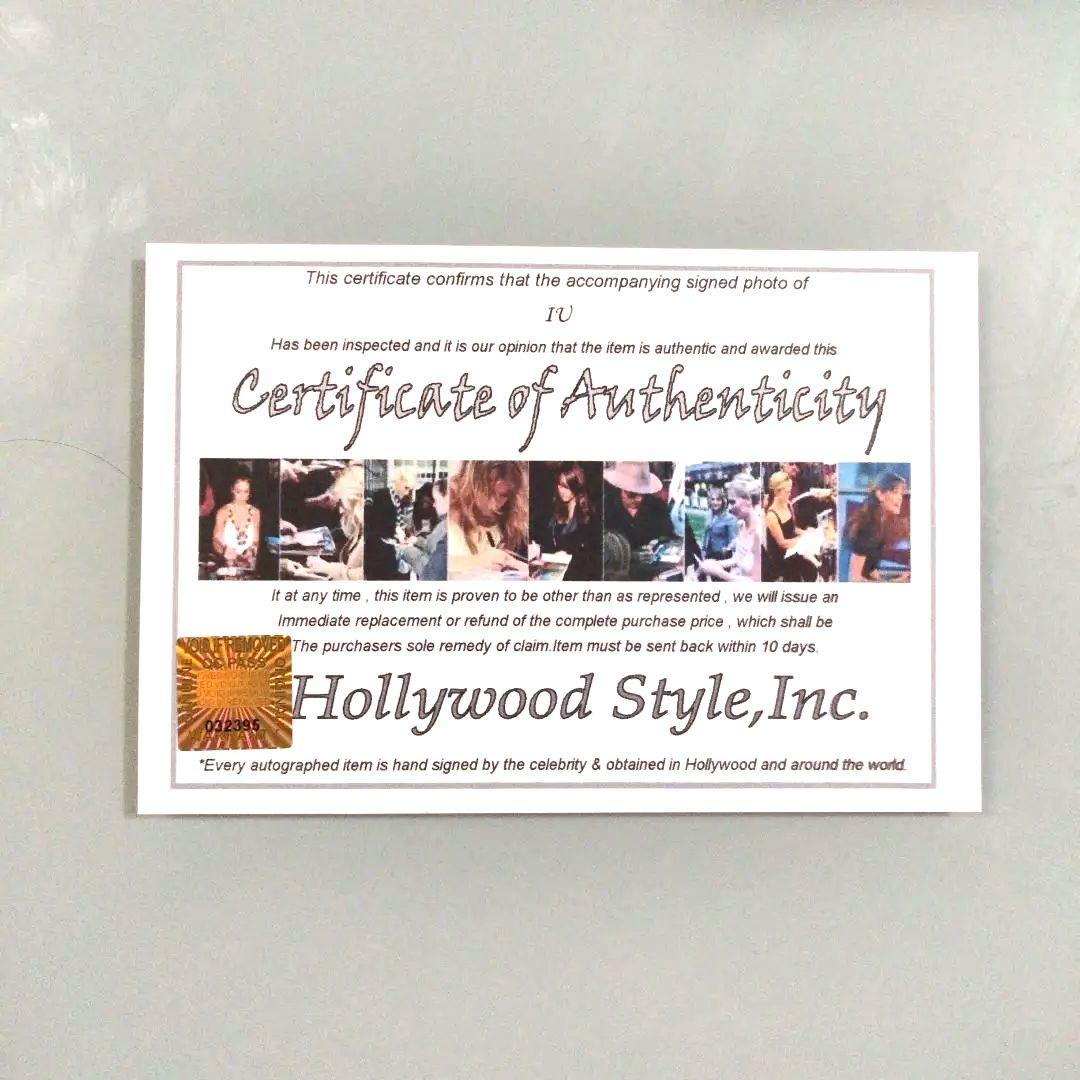 IU直筆サイン入り2Lサイズ写真…アイユー…