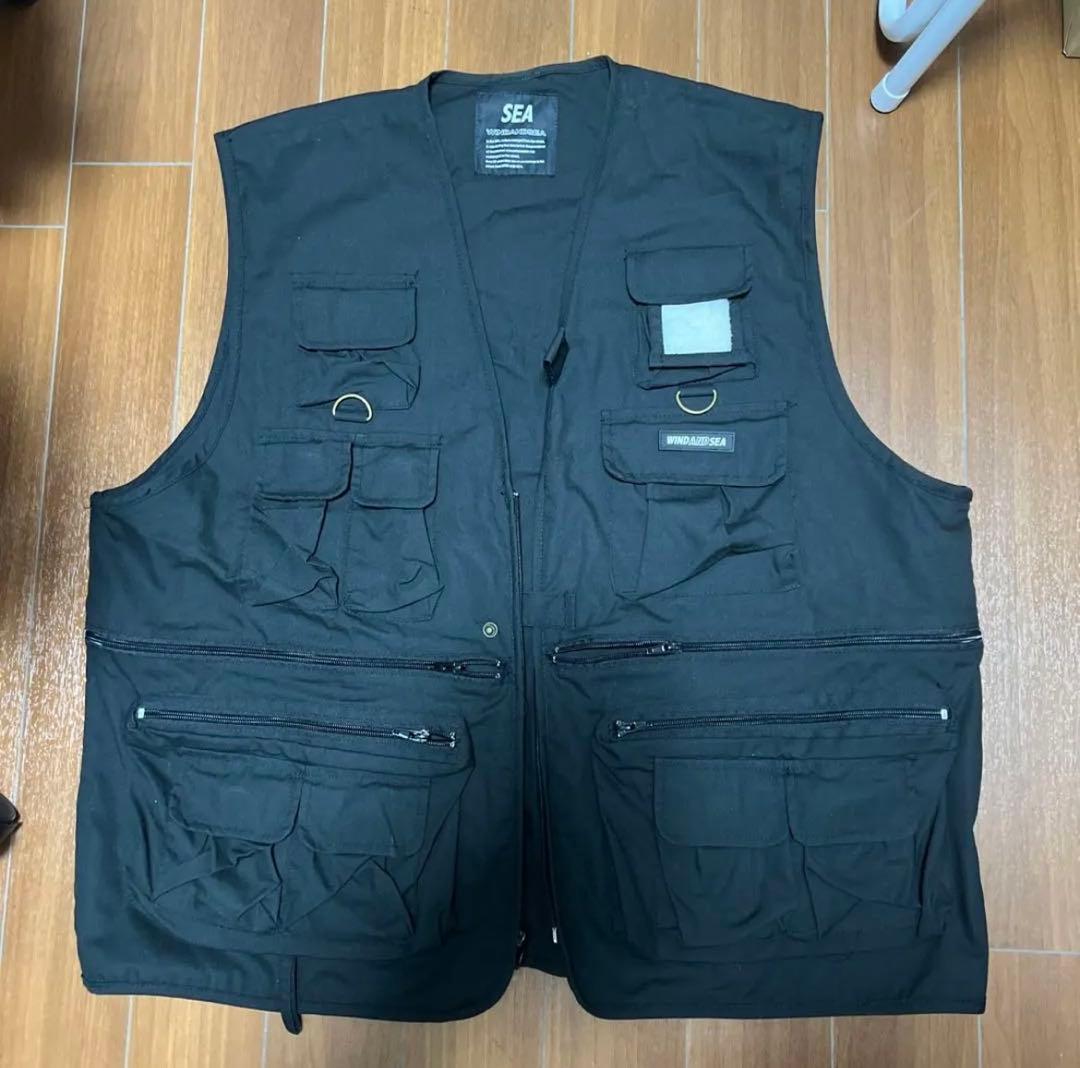 WIND AND SEA ブラック ベスト