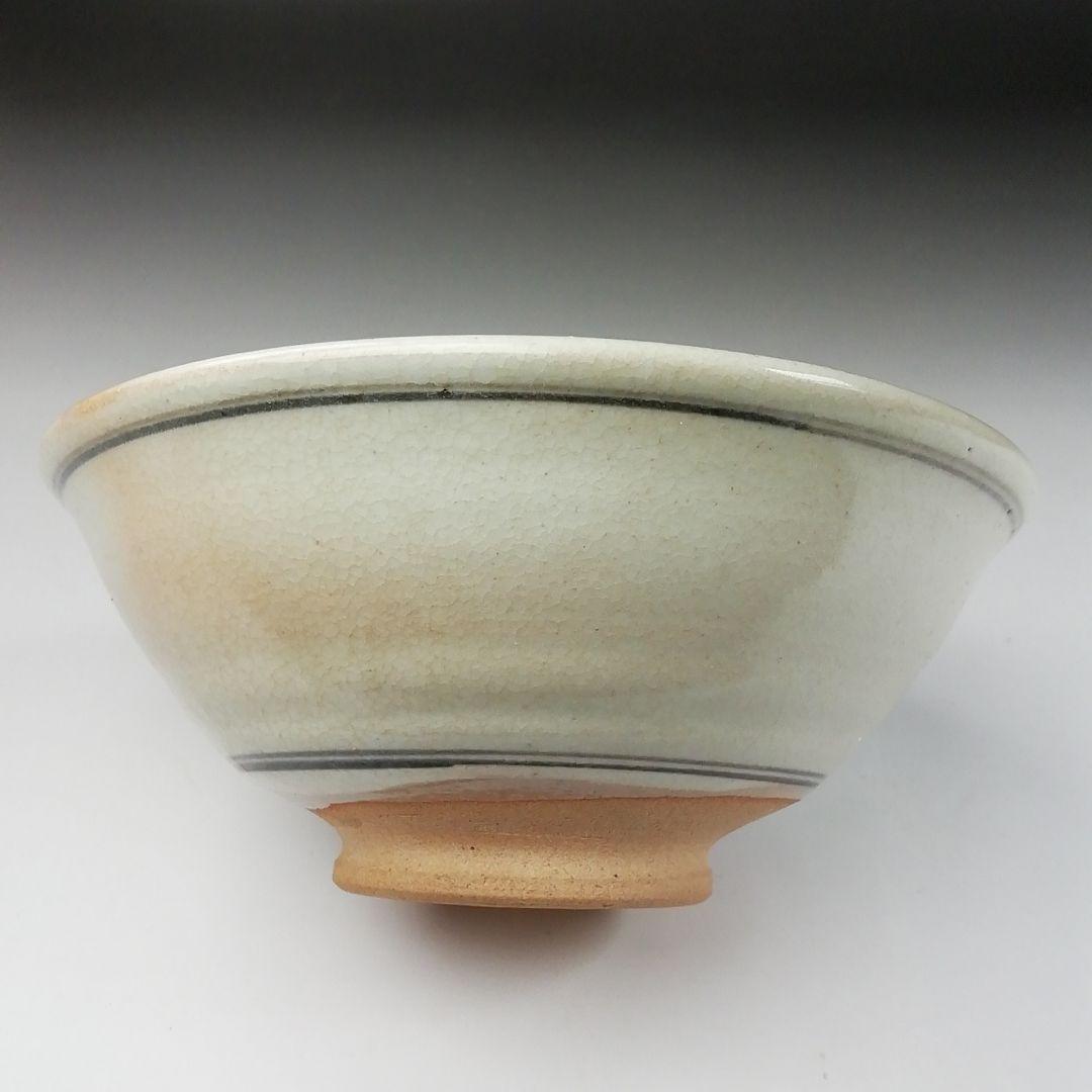 Ｔ３６０　茶碗　『色絵　露草』『平茶碗』『田中渓峰 造』　共箱　抹茶碗　茶道具