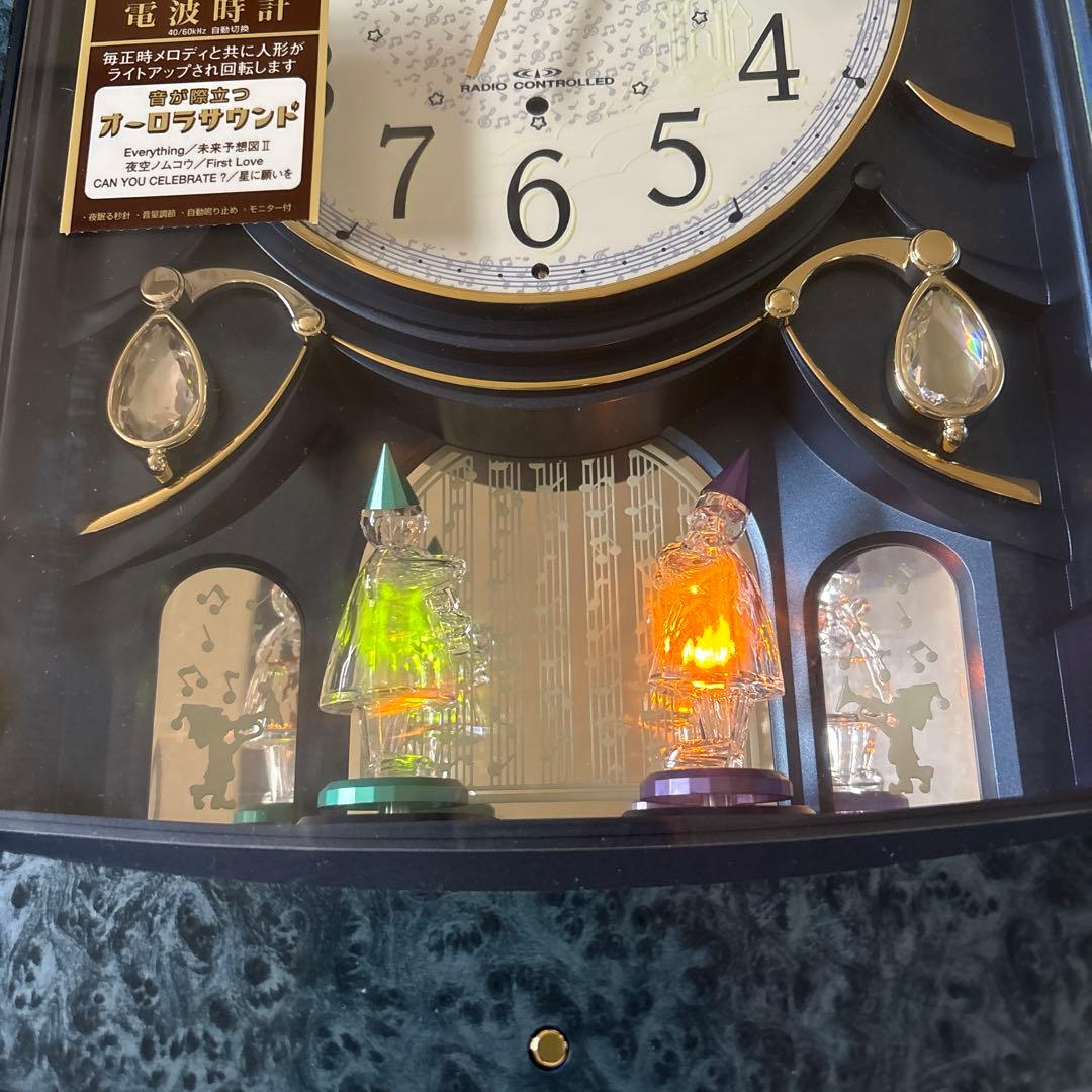 【新品未使用】CITIZEN パルミューズドール 電波掛時計 （メロディ報時付）