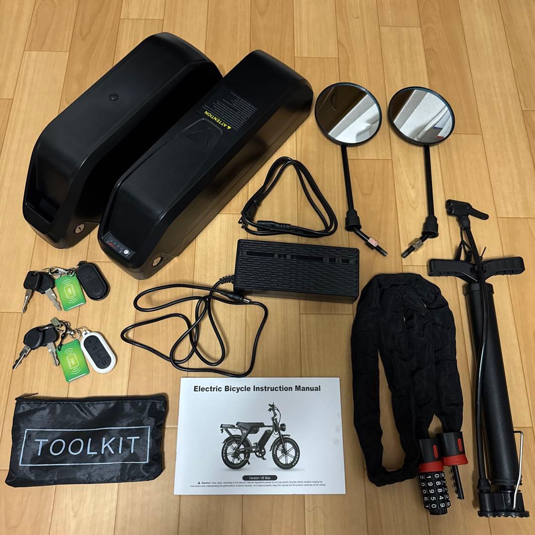 ヒ*ロ様 2025年新型 super73系 OUXI V8 Max デュアルバッ